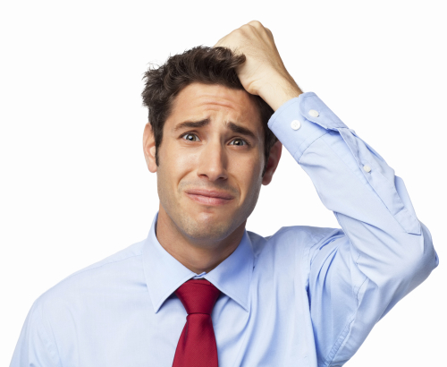 Stressed businessman